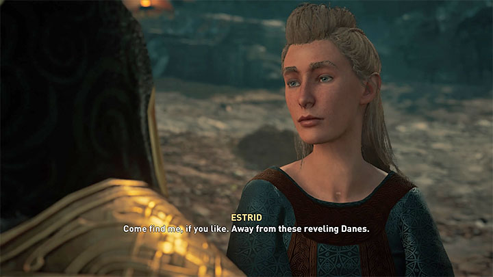 Okazja do przespania się z Estrid pojawia się po tym jak zaliczysz jej upozorowane porwanie w ramach głównego questu Taken - Assassins Creed Valhalla: Estrid - romans - Assassins Creed Valhalla - poradnik do gry
