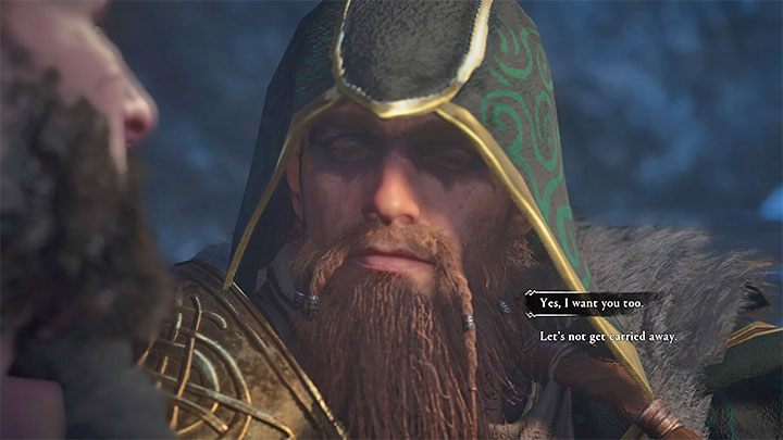 Wybierz opcję dialogową potwierdzającą, że pożądasz Viliego - Assassins Creed Valhalla: Vili - romans - Assassins Creed Valhalla - poradnik do gry