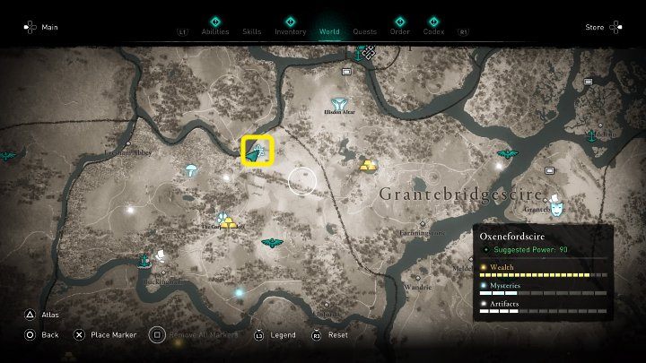 W miejscu zaznaczonym na powyższym obrazku spotkasz wikinga, który żali się, że wszyscy jego towarzysze z załogi zginęli, a jego rodzina została zabrana przez zarazę - Assassins Creed Valhalla: Zgoda na łzy/Permission to Weep - solucja - Assassins Creed Valhalla - poradnik do gry