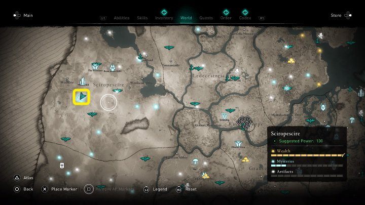 W miejscu zaznaczonym na powyższym obrazku znajdziesz zamkniętą chatę - Assassins Creed Valhalla: W szponach wiedźmy/Bewitched - solucja, opis przejścia - Assassins Creed Valhalla - poradnik do gry