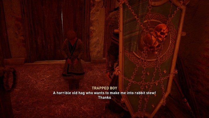 Wróć do głównej izby i otwórz drzwi po prawej stronie - Assassins Creed Valhalla: W szponach wiedźmy/Bewitched - solucja, opis przejścia - Assassins Creed Valhalla - poradnik do gry