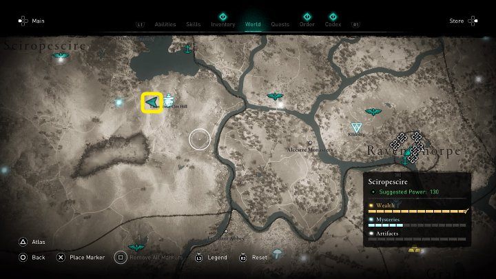 Następnie udaj się do miejsca wskazanego na powyższym obrazku - Assassins Creed Valhalla: Niewyobrażalny/Miracle - solucja, opis przejścia - Assassins Creed Valhalla - poradnik do gry