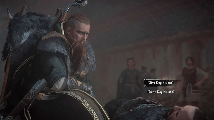 Ważny wybór 4/5 - Decyzja w sprawie pokonanego Daga - Assassins Creed Valhalla: Najlepsze zakończenie - jak odblokować? - Assassins Creed Valhalla - poradnik do gry