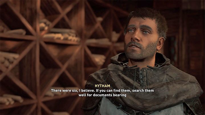 O biurach asasynów po raz pierwszy dowiesz się od Hythama w osadzie - Assassins Creed Valhalla: Biura asasynów - podstawowe informacje - Assassins Creed Valhalla - poradnik do gry
