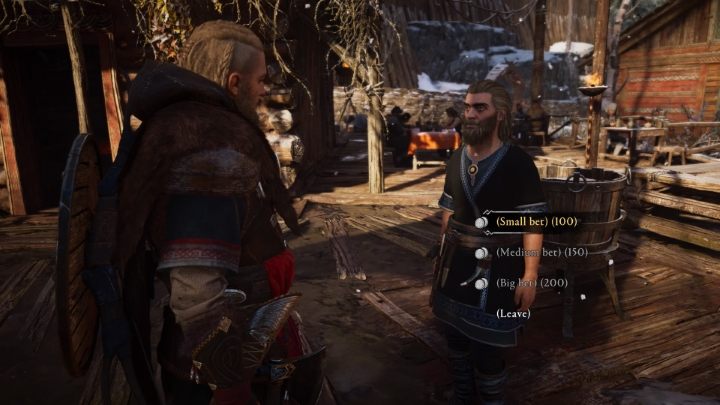 W każdej osadzie znajdziesz osobę chętną do pyskówki (Flyting) lub gry pijackiej (Drinking Game) - Assassins Creed Valhalla: Jak szybko zarabiać pieniądze / srebro? - Assassins Creed Valhalla - poradnik do gry