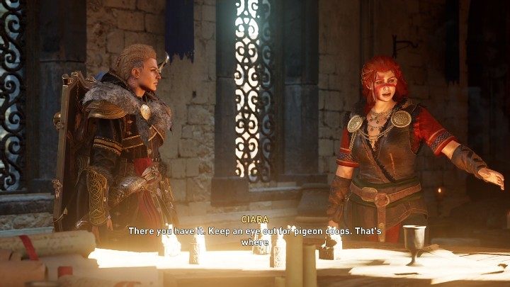 Z rozmowy z Ciarą dowiecie się, że musicie wykonać kilka mniejszych zadań dla władców okolicznych królestw - AC Valhalla Gniew Druidów: Działania wojenne/War Efforts - solucja - Assassins Creed Valhalla - poradnik do gry