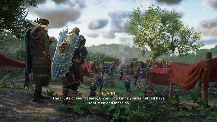 Udajcie się do miejsca wskazanego na mapie świata i porozmawiajcie z Flannem - AC Valhalla Gniew Druidów: Gromadzenie sił/Gathering Strength - solucja - Assassins Creed Valhalla - poradnik do gry