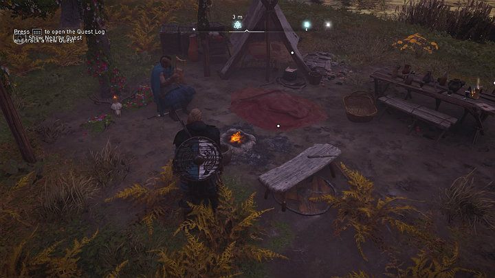 Usiądź na ławce przy ognisku, by wysłuchać jego historii - Assassins Creed Valhalla: Los starego łupieżcy/The Old Guard - solucja - Assassins Creed Valhalla - poradnik do gry