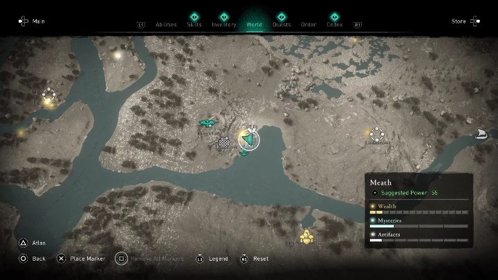 Lokacja: Kartkę znajdziecie w południowej części regionu Meath, obok punktu synchronizacji - AC Valhalla Gniew Druidów: Karta niesiona wiatrem - Meath, sekrety, lokacje - Assassins Creed Valhalla - poradnik do gry