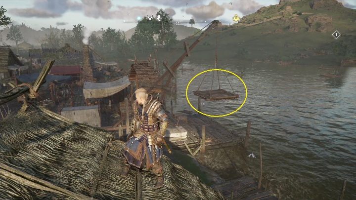 Koniec: Kartka zatrzyma się na deskach, zaraz nad wodą - AC Valhalla Gniew Druidów: Karta niesiona wiatrem - Meath, sekrety, lokacje - Assassins Creed Valhalla - poradnik do gry