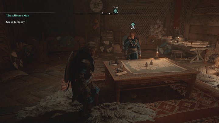 Randvi znajdziesz w długim Domu, w pomieszczeniu na samym końcu - Assassins Creed Valhalla: Mapa sojuszy/The Alliance Map - solucja - Assassins Creed Valhalla - poradnik do gry