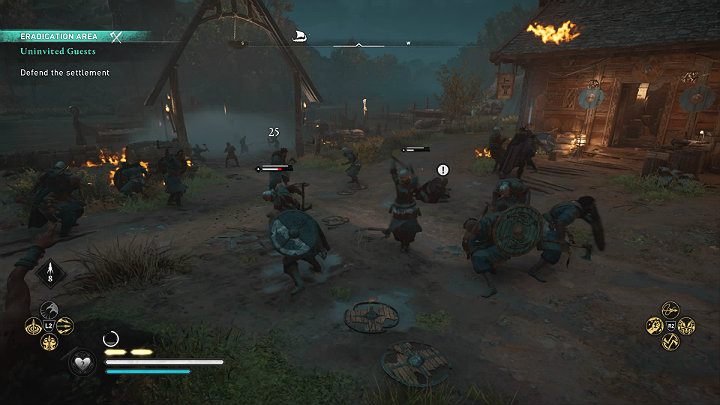 Wybiegnij z długiego domu i wyeliminuj wszystkie cele - Assassins Creed Valhalla: Nieproszeni goście/Uninvited Guests - solucja - Assassins Creed Valhalla - poradnik do gry