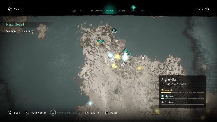 Lokacja: Kartkę znajdziesz w mieście Stavanger - Assassins Creed Valhalla: Karta niesiona wiatrem - Rygjafylke, sekrety, lokacje - Assassins Creed Valhalla - poradnik do gry