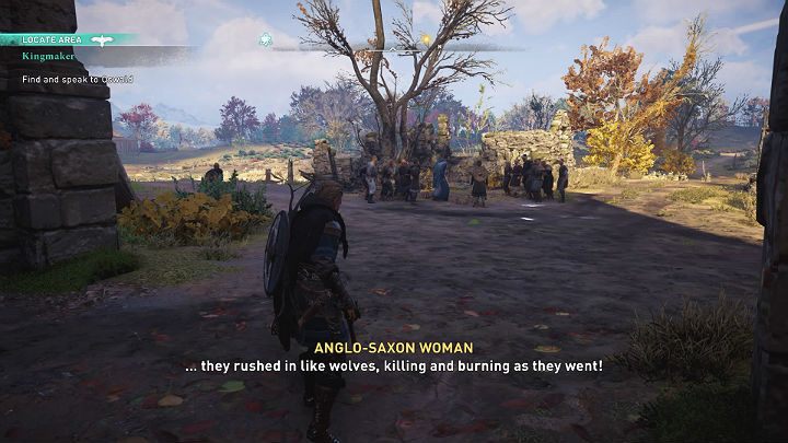 Gdy tylko wyjdziesz za mury Northwic będziesz świadkiem kłótni dwóch mężczyzn, a Oswald będzie starał się zażegnać spór - Assassins Creed Valhalla: Królotwórca/Kingmaker - solucja, opis przejścia - Assassins Creed Valhalla - poradnik do gry