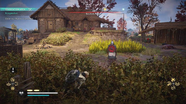 W trakcie jazdy natkniecie się na członków klanu Rued, którzy zaatakowali farmę Beteleah - Assassins Creed Valhalla: Królotwórca/Kingmaker - solucja, opis przejścia - Assassins Creed Valhalla - poradnik do gry