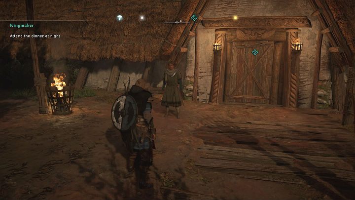 Wejdź do chaty, by aktywować przerywnik filmowy - Assassins Creed Valhalla: Królotwórca/Kingmaker - solucja, opis przejścia - Assassins Creed Valhalla - poradnik do gry