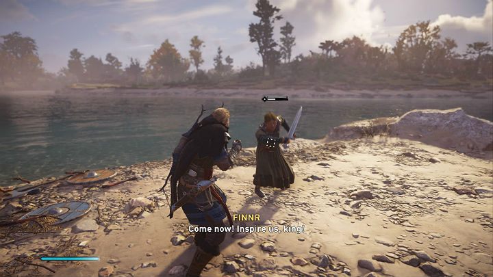 Ćwiczenia z Oswaldem będą trwać kilka rund, a Eivor będzie nieuzbrojony - Assassins Creed Valhalla: Na miarę wikinga/The Measure of a Norseman - solucja - Assassins Creed Valhalla - poradnik do gry