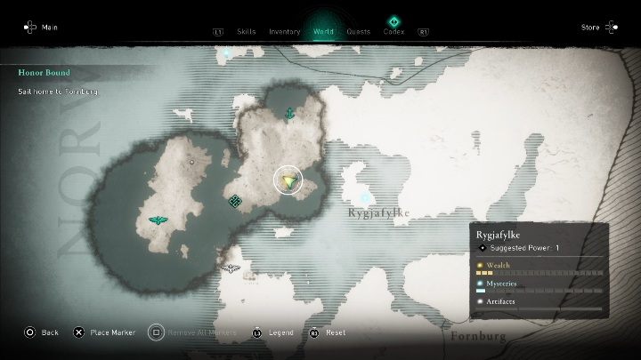 Łuk rewersyjny znajdziesz w północno zachodniej części Rygjafylke - Assassins Creed Valhalla: Wyposażenie - Rygjafylke, sekrety, lokacje - Assassins Creed Valhalla - poradnik do gry