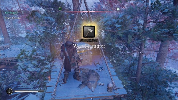 W nagrodę otrzymasz młot bojowy, który jest bronią dwuręczną - Assassins Creed Valhalla: Wyposażenie - Rygjafylke, sekrety, lokacje - Assassins Creed Valhalla - poradnik do gry