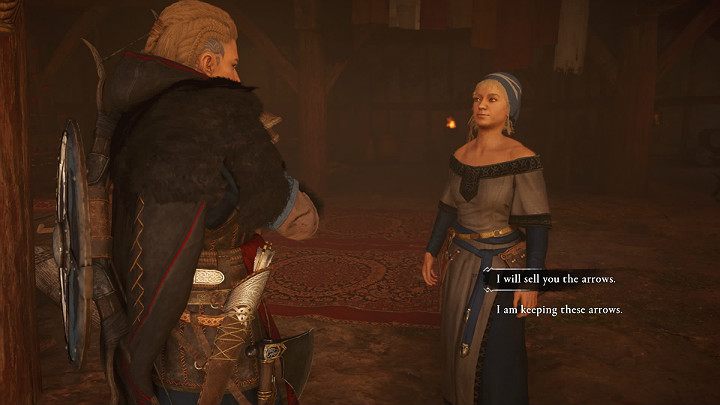 Aby ukończyć to zadanie musisz zgodzić się na sprzedaż strzał - Assassins Creed Valhalla: Strzały Edmunda/Edmunds Arrows - solucja - Assassins Creed Valhalla - poradnik do gry