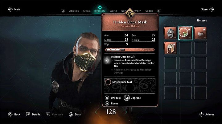 Najważniejszy skarb czeka na ciebie w nowej dużej skrzyni - to maska Ukrytych (Hidden Ones Mask) będąca jednym z przedmiotów z asasyńskiego zestawu - Assassins Creed Valhalla: Lunden - Londinium Assassin Bureau - Assassins Creed Valhalla - poradnik do gry