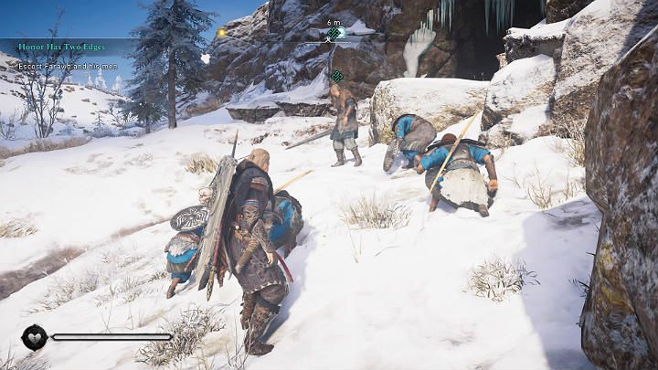 Gdy dotrzecie do wejścia do jaskini porozmawiaj z Faravidem - Assassins Creed Valhalla: Dwa ostrza honoru/Honor Has Two Edges - solucja - Assassins Creed Valhalla - poradnik do gry