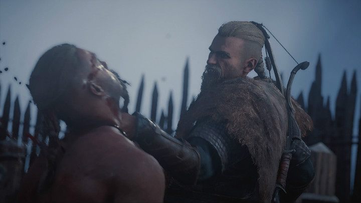 Co ciekawe, gdy Eivor wyprowadzi pokonanego przywódcę na zewnątrz, Faravid nie pozwoli mu wypowiedzieć ani słowa tylko od razu go zabije - Assassins Creed Valhalla: Dwa ostrza honoru/Honor Has Two Edges - solucja - Assassins Creed Valhalla - poradnik do gry