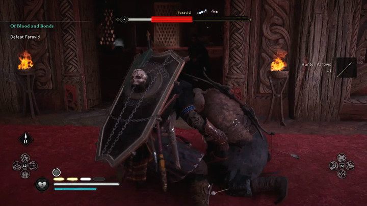 Otwiera to drogę do wyprowadzenia potężnego ataku, który od razu uszczupli pasek zdrowia bossa o około 1/3 - Assassins Creed Valhalla: Krew i powinność/Of Blood and Bonds - solucja - Assassins Creed Valhalla - poradnik do gry