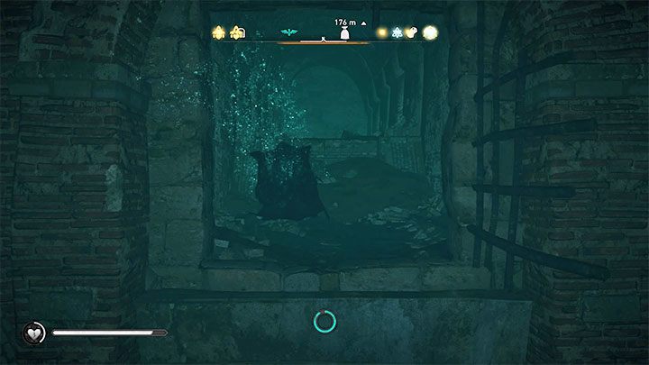 Znajdziesz się w częściowo zalanym pomieszczeniu i oczywiście tutejsze wejście do kryjówki Ukrytych jest zabarykadowane - trzeba poszukać innej drogi - Assassins Creed Valhalla: Wincestre - Venta Belgarum Assassin Bureau - Assassins Creed Valhalla - poradnik do gry