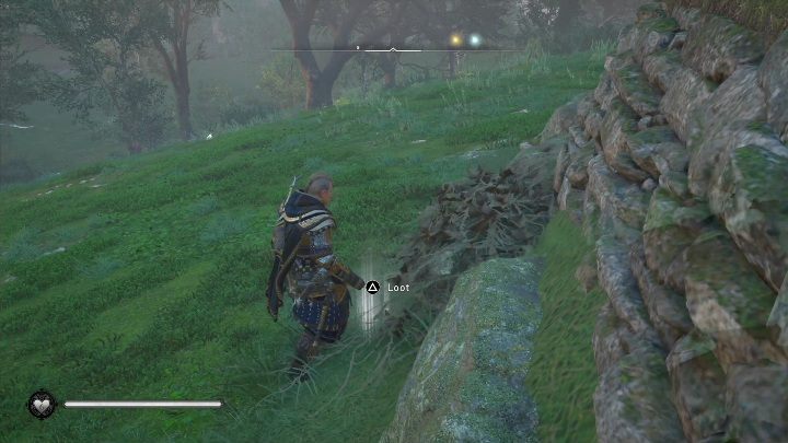 Aby zdobyć schemat musicie po prostu podejść do muru - AC Valhalla Gniew Druidów: Mapa ukrycia skarbu - Meath, sekrety, lokacje - Assassins Creed Valhalla - poradnik do gry