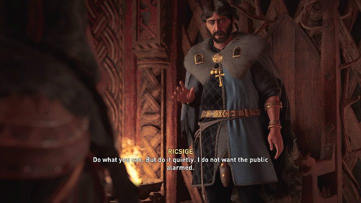 Hjorr zaprowadzi Eivora na spotkanie z Ricsige - Assassins Creed Valhalla: Gorące powitanie/The Welcoming Party - solucja - Assassins Creed Valhalla - poradnik do gry