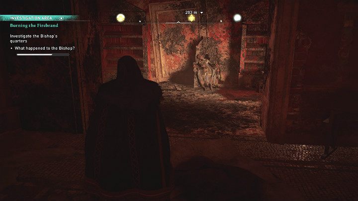 Biskupa znajdziesz na tronie, niestety został spalony - Assassins Creed Valhalla: Podpalenie Żagwi/Burning the Firebrand - solucja - Assassins Creed Valhalla - poradnik do gry