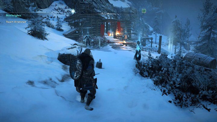 Wyeliminuj wszystkie cele, które znajdują się w prowizorycznej wiosce, a następnie porozmawiaj z przywódcą Watahy Kaiją, by ukończyć to zadanie - Assassins Creed Valhalla: Zrodzeni do walki/Battle Born - solucja - Assassins Creed Valhalla - poradnik do gry