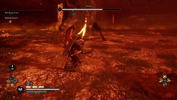 Pomimo swoich olbrzymich rozmiarów Fenrir potrafi szybko zaszarżować na przeciwnika - Assassins Creed Valhalla: Fenrir - boss, jak pokonać? - Assassins Creed Valhalla - poradnik do gry
