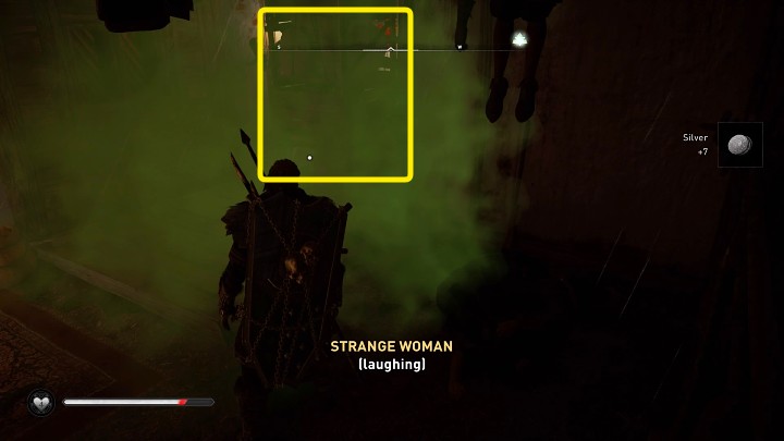 Po wejściu do domu drzwi zatrzasną się, a całe pomieszczenie zacznie wypełniać toksyczny gaz - Assassins Creed Valhalla: Pani jeziora/Lady of the Lake - solucja - Assassins Creed Valhalla - poradnik do gry