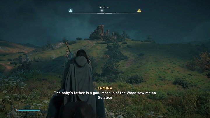 Wejdź na konia, a kobieta po chwili zajmie miejsce za Twoimi plecami - Assassins Creed Valhalla: Boski cud narodzin/The Goddess of Birth - solucja - Assassins Creed Valhalla - poradnik do gry