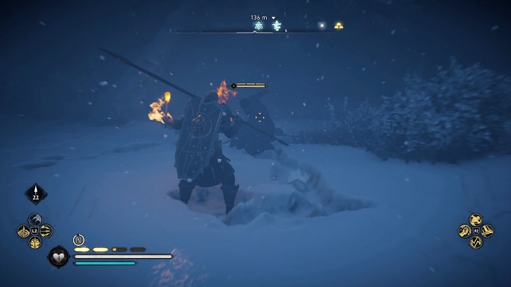 Po chwili na miejscu zjawi się sporych rozmiarów elitarny wojownik Piktów - Assassins Creed Valhalla: Legenda gór/The Myth in the Mountains - solucja - Assassins Creed Valhalla - poradnik do gry