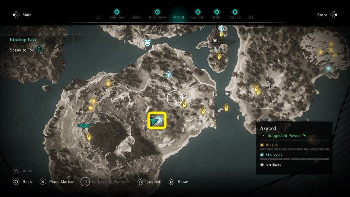 W miejscu zaznaczonym na powyższym obrazku znajdziesz zapieczętowaną studnię - Assassins Creed Valhalla: Studnia Hel/Hels Well - solucja, opis przejścia - Assassins Creed Valhalla - poradnik do gry