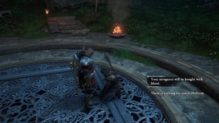 Po krótkiej wymianie zdań będziesz musiał podjąć decyzję, co stanie się z duszą tego wojownika - Assassins Creed Valhalla: Studnia Hel/Hels Well - solucja, opis przejścia - Assassins Creed Valhalla - poradnik do gry