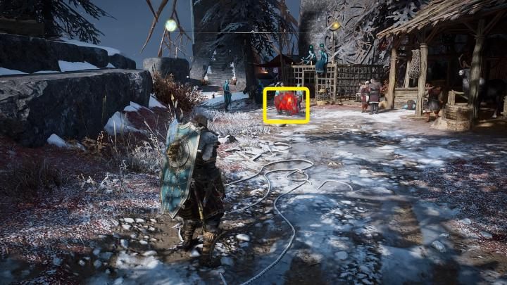 W pobliżu Sali biesiadnej natkniesz się na dzika, który został w nocy uwolniony i biega teraz wolno po terenie osady - Assassins Creed Valhalla: Córki Aegira/Aegirs Daughters - solucja - Assassins Creed Valhalla - poradnik do gry