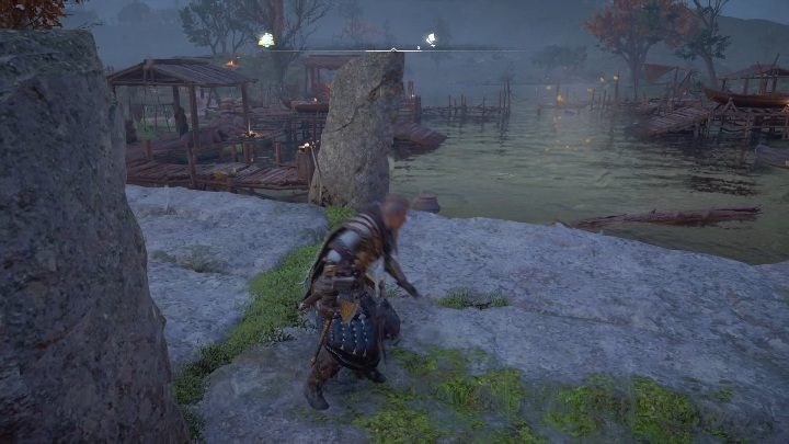 Początek: Kartka znajduje się zaraz przy zbiorniku wodnym - Assassins Creed Valhalla: Karta niesiona wiatrem - Glowecestrescire, sekrety - Assassins Creed Valhalla - poradnik do gry