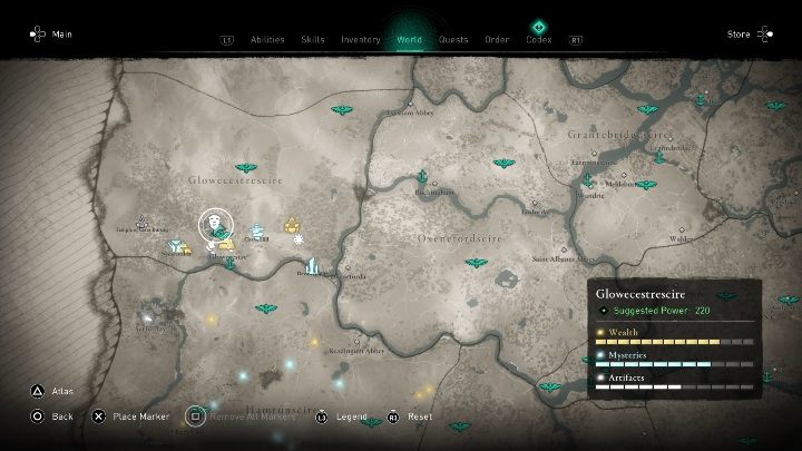 Maskę znajdziesz w Glowecestre - Assassins Creed Valhalla: Rzymski artefakt - Glowecestrescire, sekrety, lokacje - Assassins Creed Valhalla - poradnik do gry