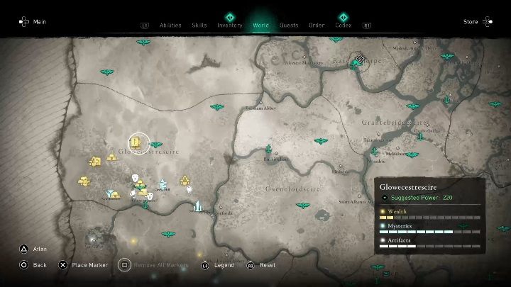 Umiejętność Zemsta Thora znajdziesz w środkowej części regionu - Assassins Creed Valhalla: Zdolności - Glowecestrescire, sekrety, lokacje - Assassins Creed Valhalla - poradnik do gry