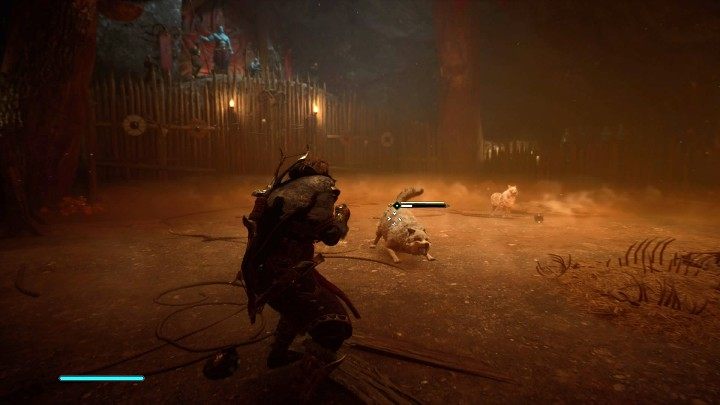 Pokonaj dwóch zmiennokształtnych przeciwników w walce na gołe pięści, a następnie porozmawiaj z Jotunem, by ukończyć to zadanie - Assassins Creed Valhalla: Zabójcza arena/Pit of Slaughter - solucja - Assassins Creed Valhalla - poradnik do gry