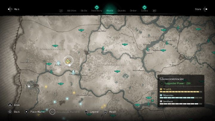 Tę skrzynię znajdziesz na wschód od Glowecestre - Assassins Creed Valhalla: Wyposażenie - Glowecestrescire, sekrety, lokacje - Assassins Creed Valhalla - poradnik do gry