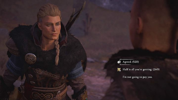 W trakcie rozmowy Tonna poda swoją cenę za informacje - Assassins Creed Valhalla: Układy/Bartering - solucja, opis przejścia - Assassins Creed Valhalla - poradnik do gry