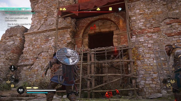 Bez względu na to, jak chcesz rozwiązać to zadanie, Lady Aethelswith znajdziesz w dobrze strzeżonej twierdzy - Assassins Creed Valhalla: Mury Templebrough - solucja, opis przejścia - Assassins Creed Valhalla - poradnik do gry