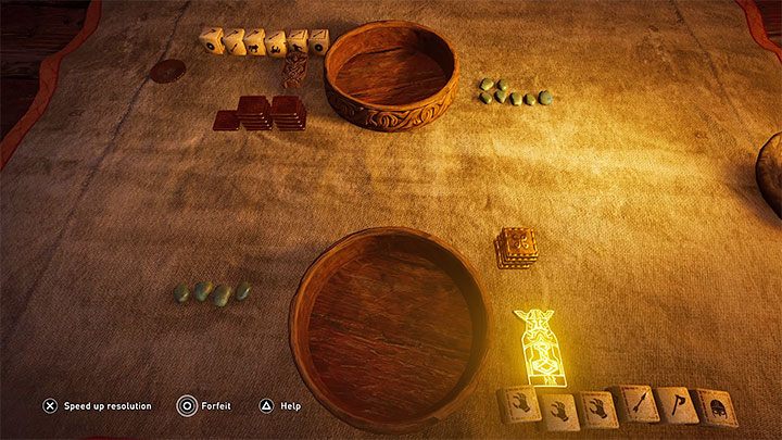 W Orlogu naprzeciwko siebie staje dwóch graczy, którzy na przemian rzucają kośćmi - Assassins Creed Valhalla: Aktywności poboczne - mini-gry - Assassins Creed Valhalla - poradnik do gry