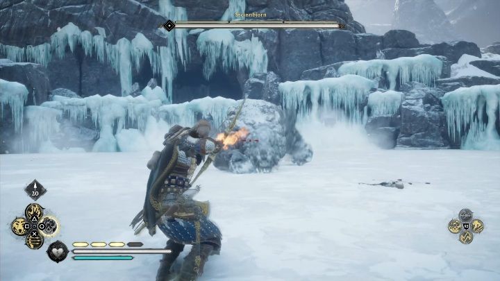 Gdy się zbliżysz staniesz oko w oko z oblodzoną bestią, która nie będzie chciała się poddać - Assassins Creed Valhalla: Legendarne zwierzę - Jotunheim, sekrety, lokacje - Assassins Creed Valhalla - poradnik do gry