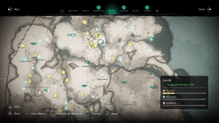 Lokacja: Kartkę znajdziesz głównym centrum Jorviku - Assassins Creed Valhalla: Karta niesiona wiatrem - Jorvik, sekrety, lokacje - Assassins Creed Valhalla - poradnik do gry